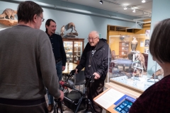 Bill Weber celebrates his 100th birthday with close family and friends at the CU Natural History Museum. (Photo by Glenn Asakawa/University of Colorado)
