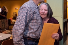 Bill Weber celebrates his 100th birthday with close family and friends at the CU Natural History Museum. (Photo by Glenn Asakawa/University of Colorado)